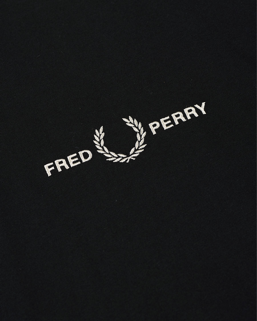 Herr | T-Shirts | Fred Perry | Embroidered T-Shirt Black