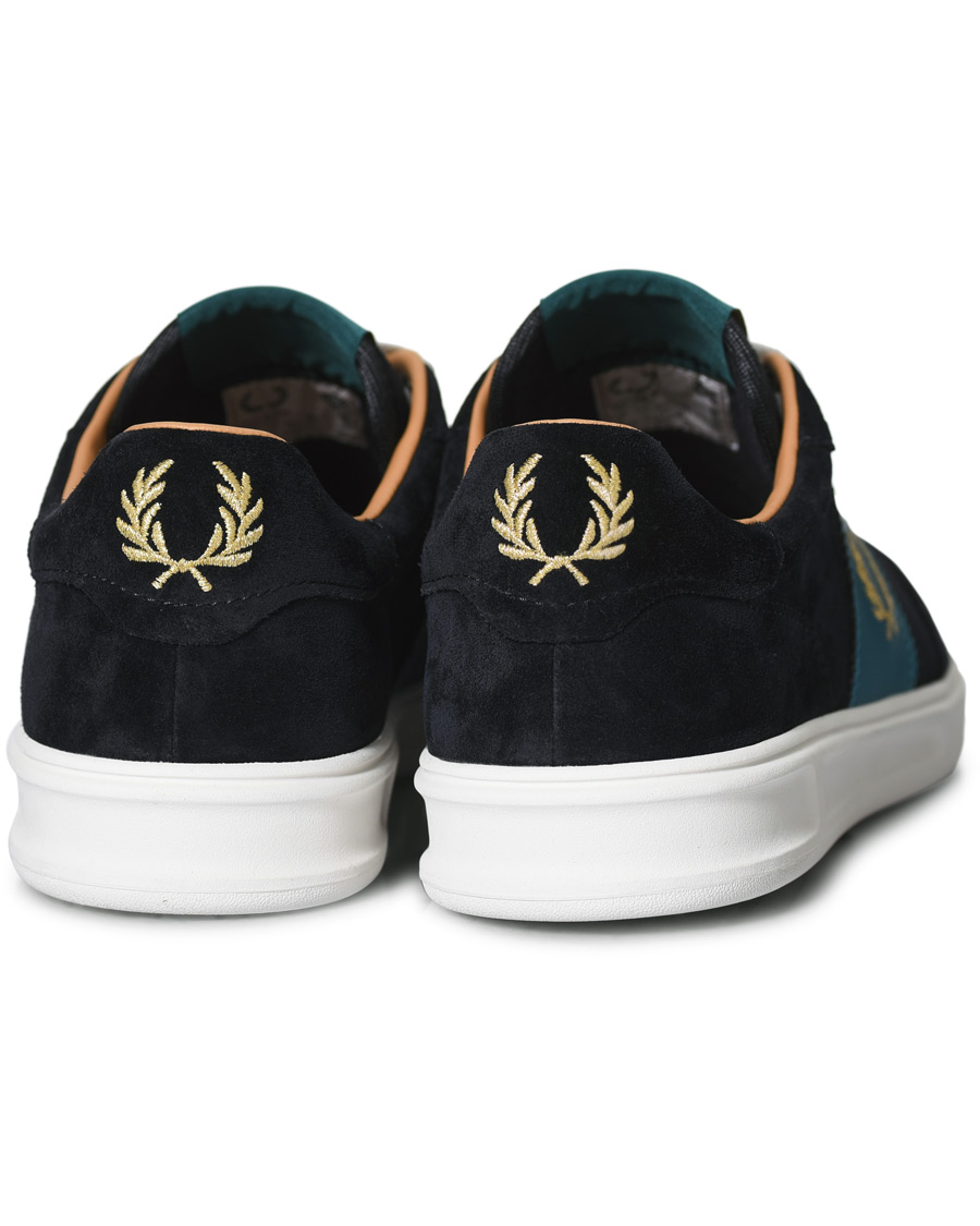 Herr | Fred Perry Suede Panel Sneakers Navy | Fred Perry | Suede Panel Sneakers Navy