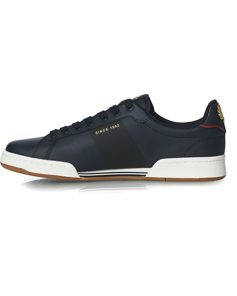 Herr | Fred Perry Bonded Leather Sneakers Navy | Fred Perry | Bonded Leather Sneakers Navy