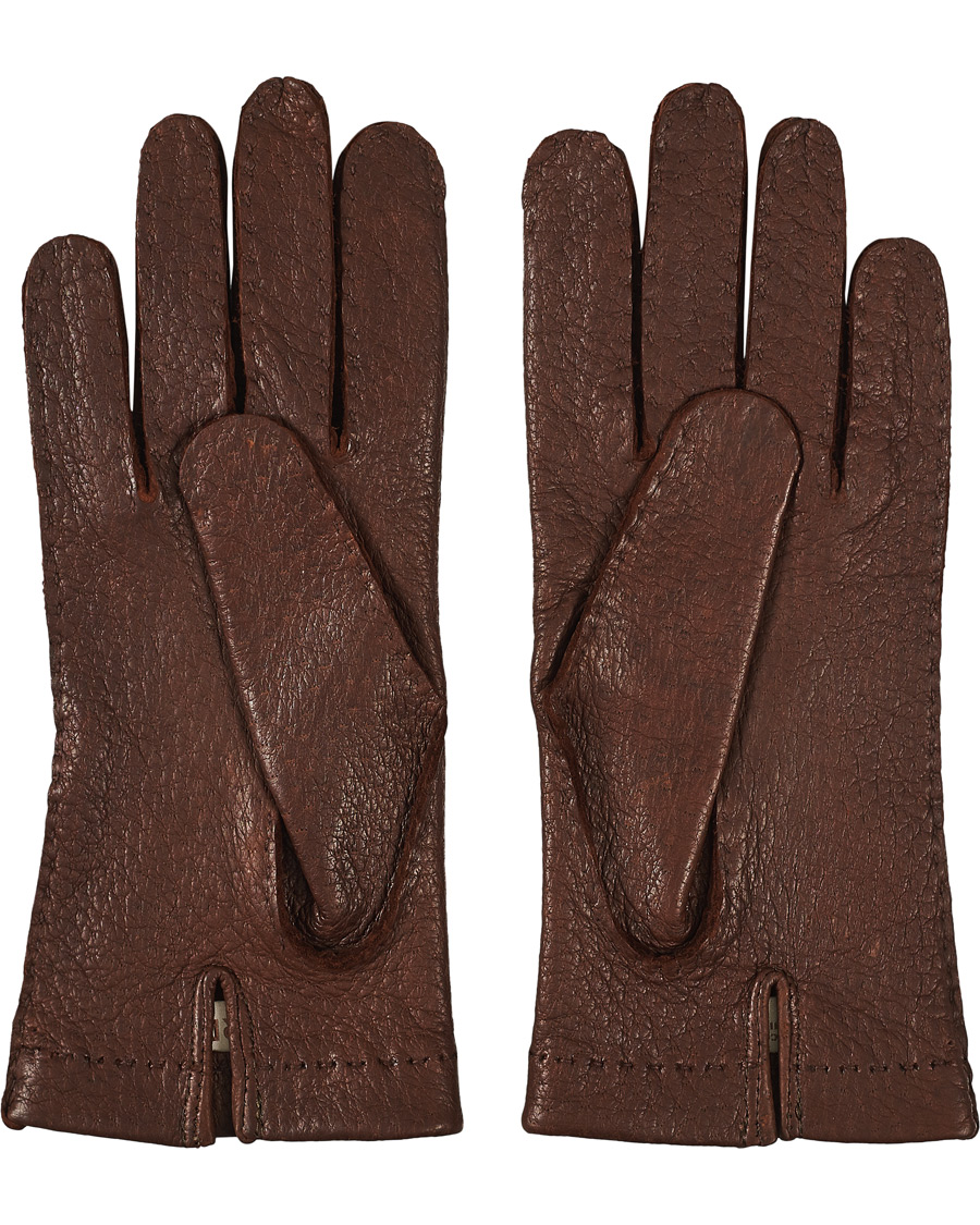 Herr | Handskar | Hestra | Peccary Handsewn Unlined Glove Sienna