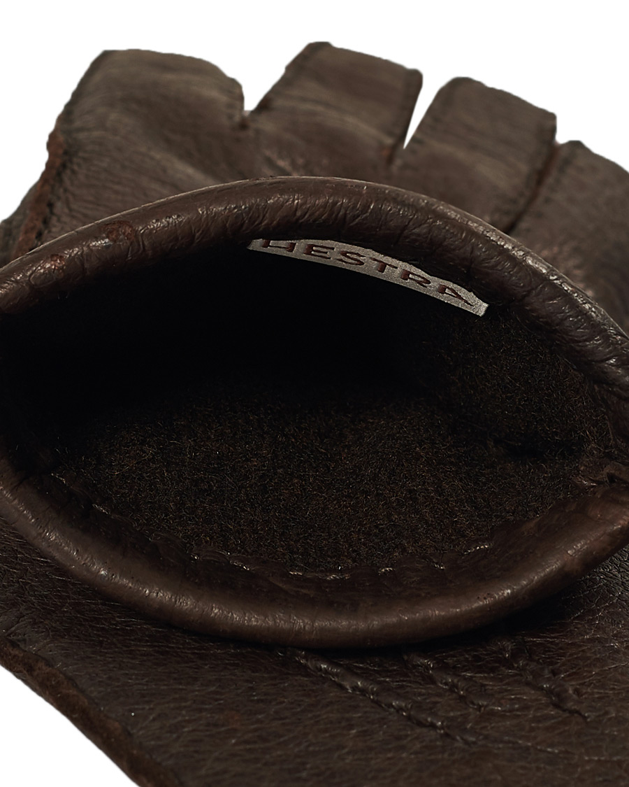 Herr | Hestra Peccary Handsewn Cashmere Glove Espresso | Hestra | Peccary Handsewn Cashmere Glove Espresso