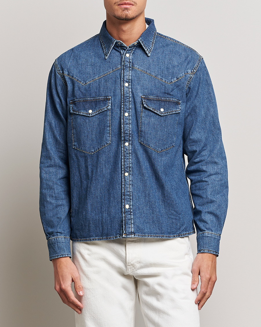 Herr | Avdelningar | Jeanerica | Bertrand Denim Shirt Vintage 95