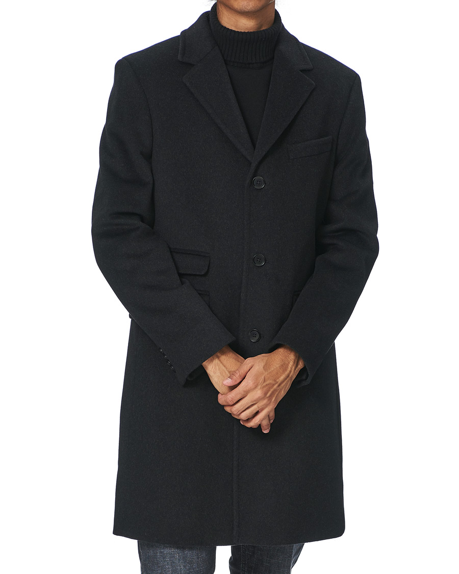 Herr | Jackor | Morris | Wesley Wool/Cashmere Coat Grey