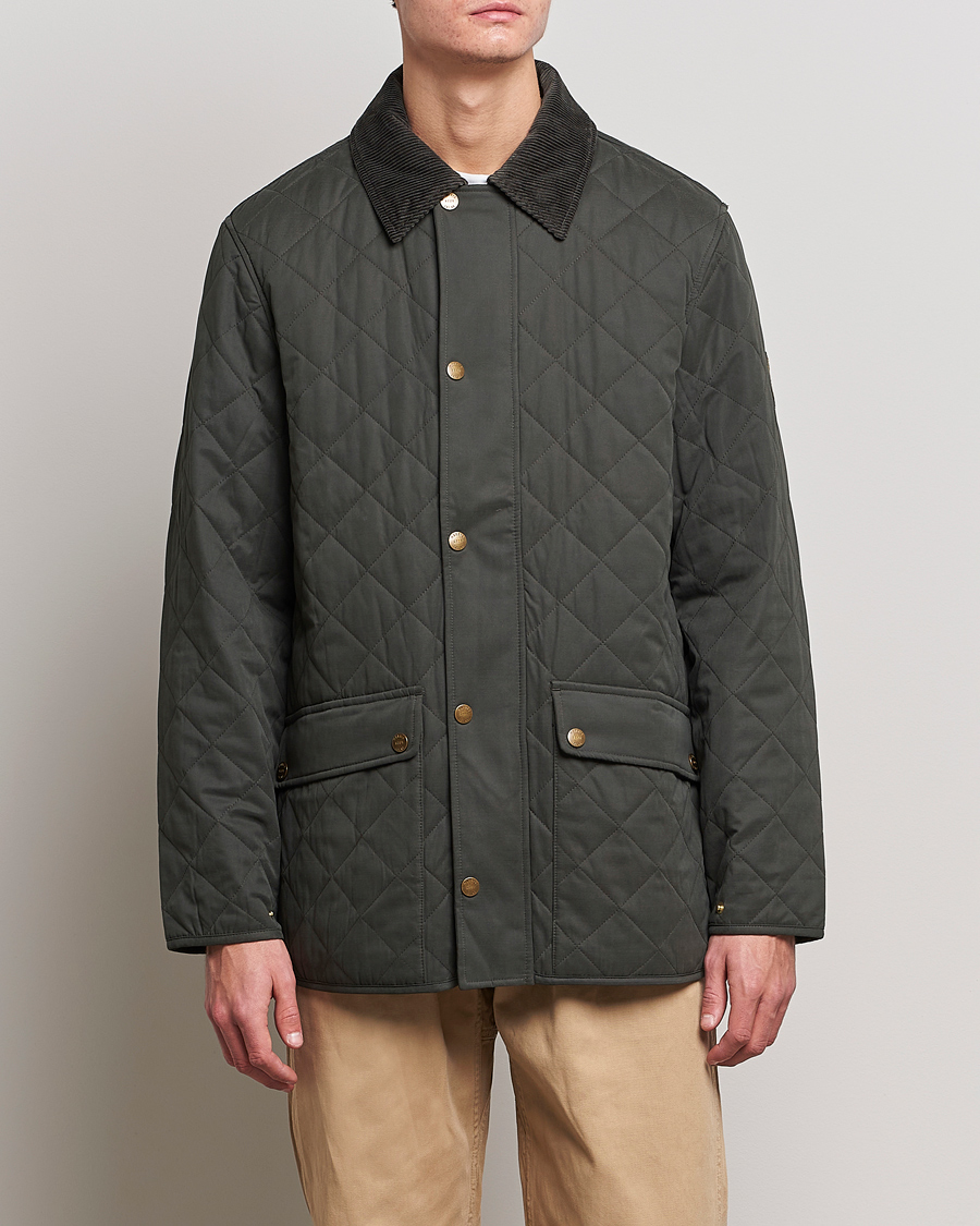 Herr | Quiltade jackor | Morris | Barrow Hill Quilted Jacket Olive