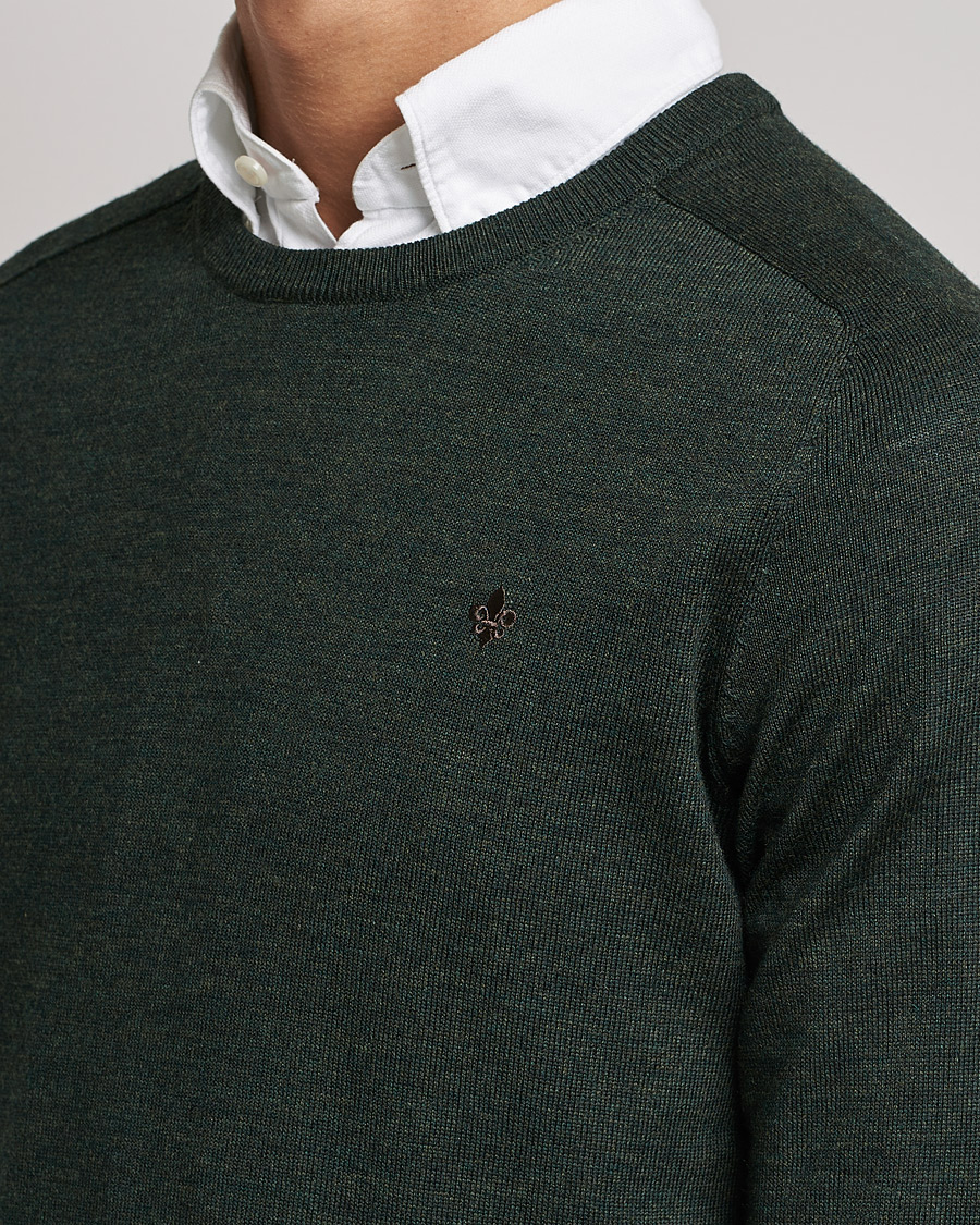 Herr | Tröjor | Morris | Merino O-neck Olive Melange