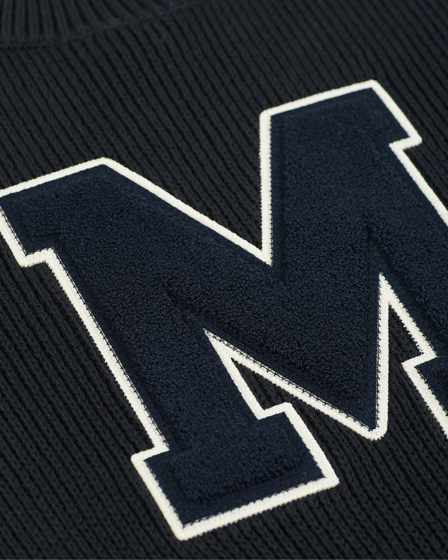 Herr | Tröjor | Morris | Bradley Knitted Logo O-Neck Navy