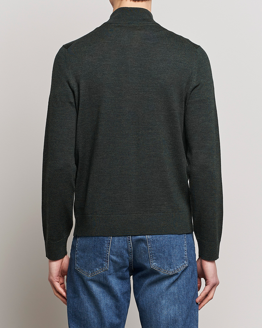 Herr | Tröjor | Morris | Merino Full Zip Cardigan Olive
