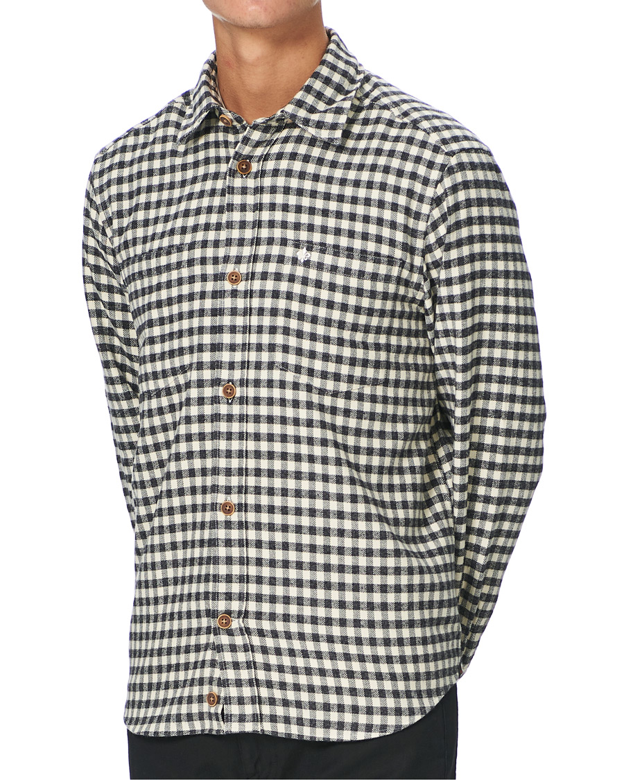 Herr | Skjortor | Morris | Winfell Check Overshirt Black/White