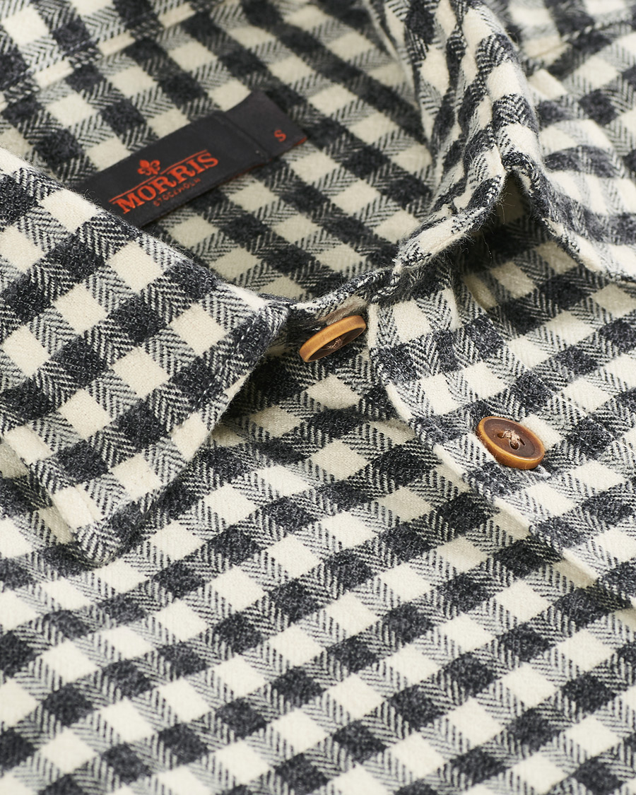 Herr | Skjortor | Morris | Winfell Check Overshirt Black/White