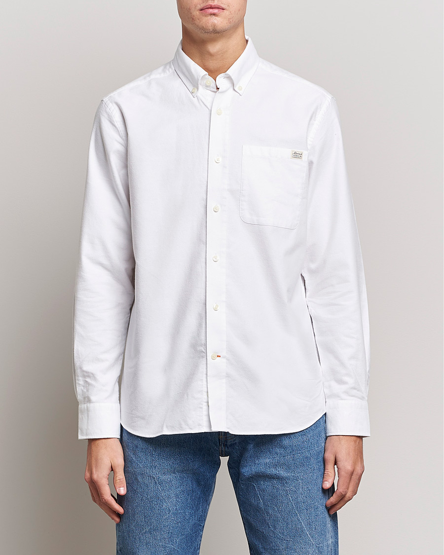 Herr |  | Morris | Original Brushed Oxford Shirt White