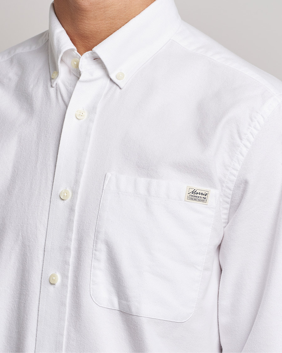 Herr | Skjortor | Morris | Original Brushed Oxford Shirt White