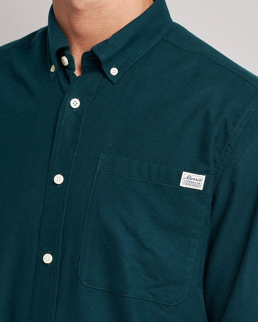 Herr | Skjortor | Morris | Original Brushed Oxford Shirt Green