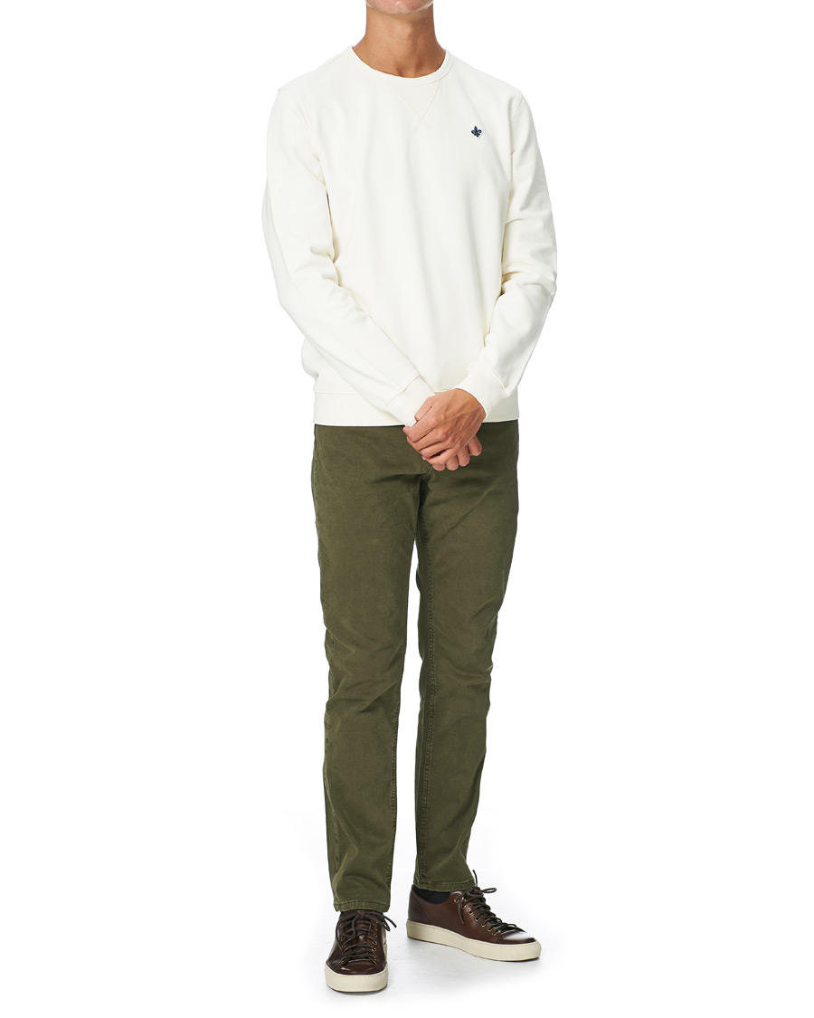 Herr | Byxor | Morris | James Brushed Chinos Olive