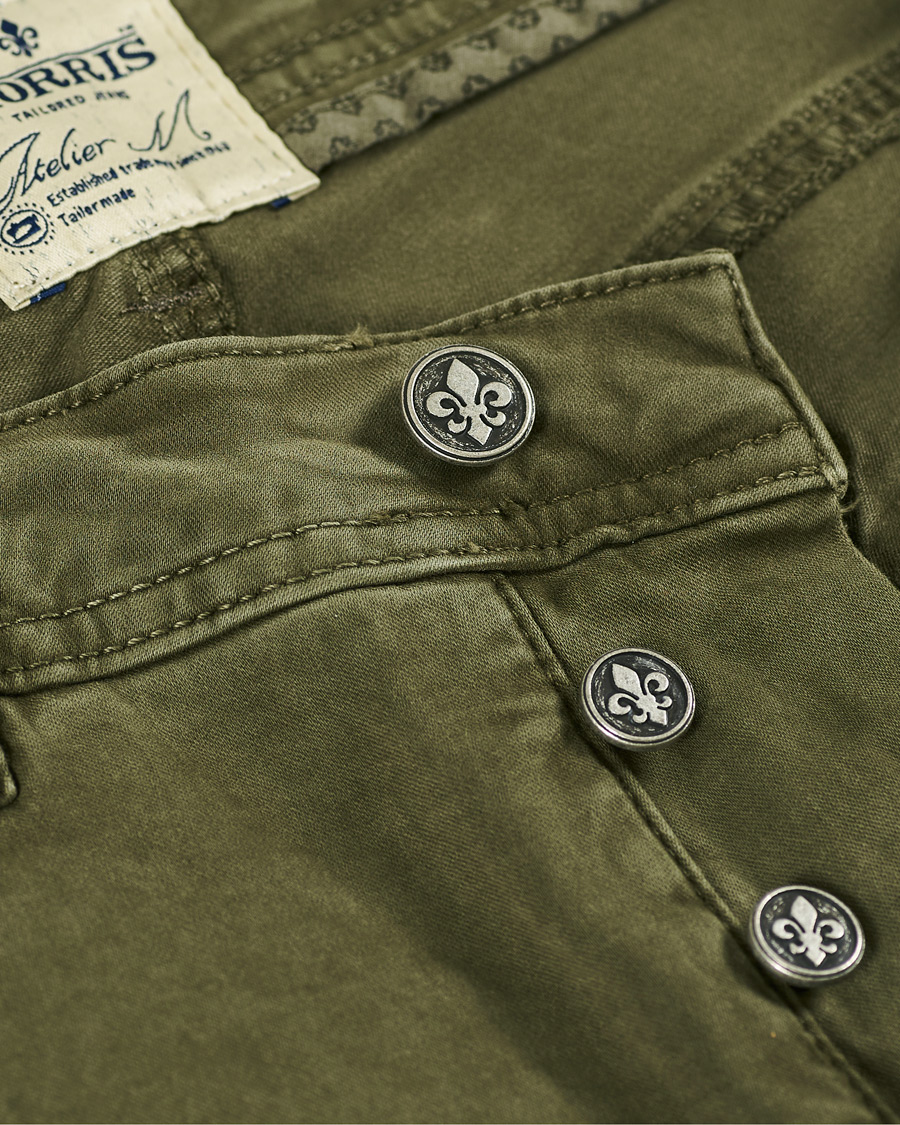 Herr | Byxor | Morris | James Brushed Chinos Olive