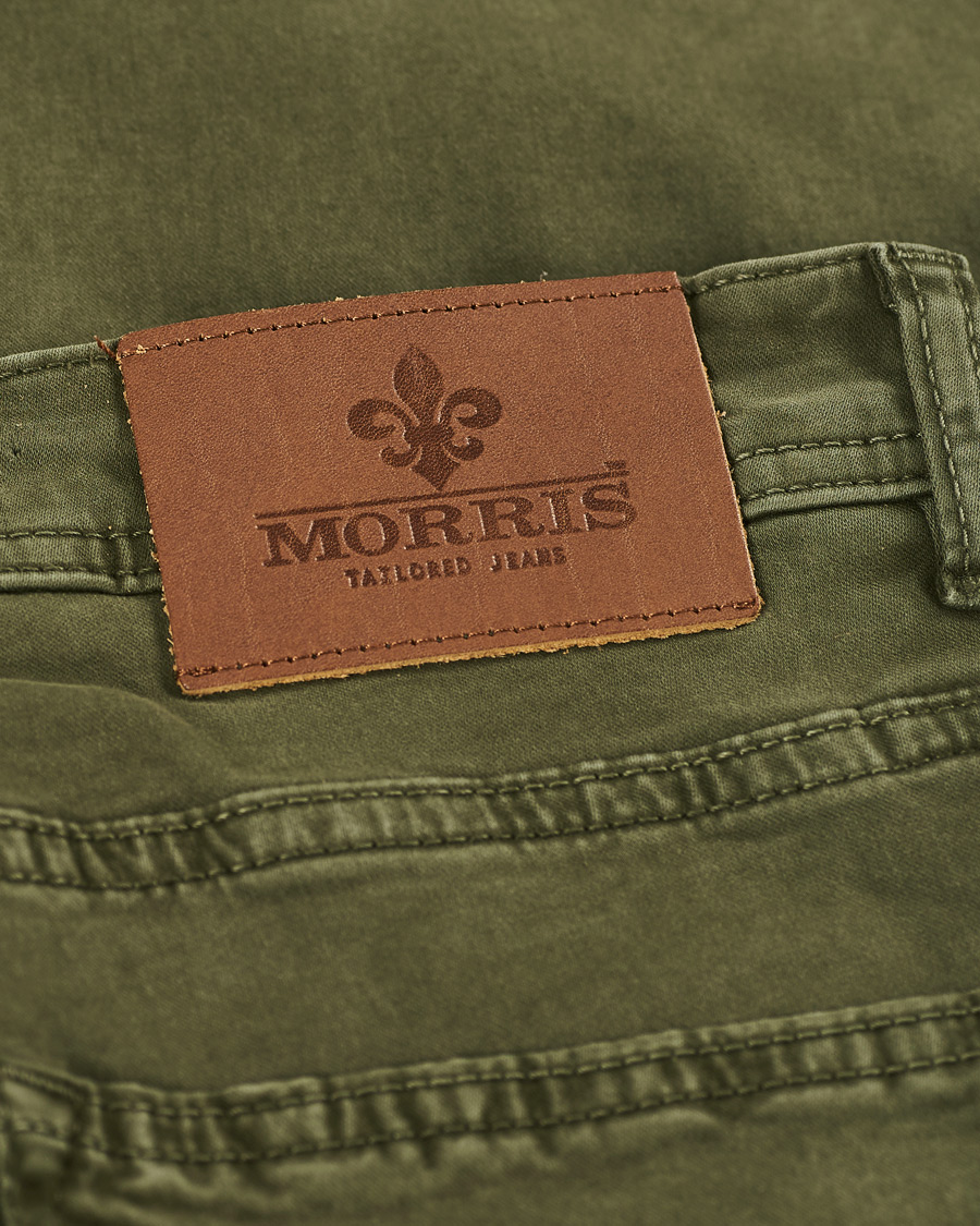 Herr | Byxor | Morris | James Brushed Chinos Olive
