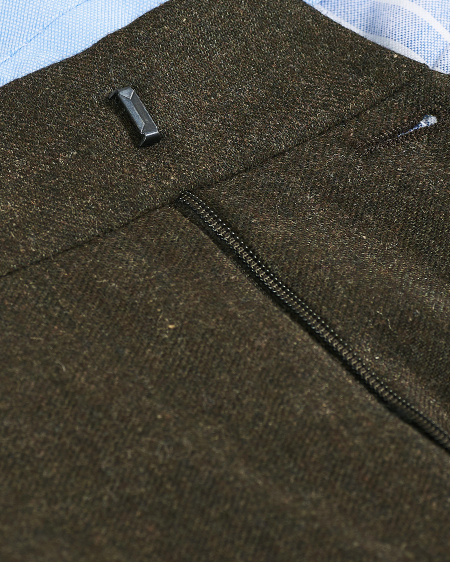Herr | Byxor | Morris | Rodney Flannel Trousers Brown
