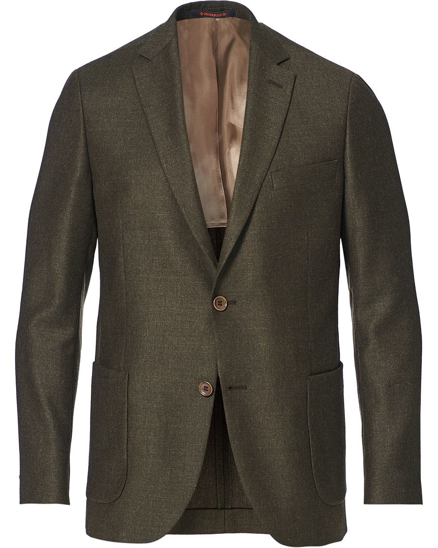 Herr | Kavajer | Morris | Archie Flannel Suit Blazer Brown