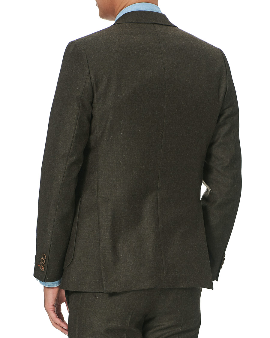 Herr | Kavajer | Morris | Archie Flannel Suit Blazer Brown