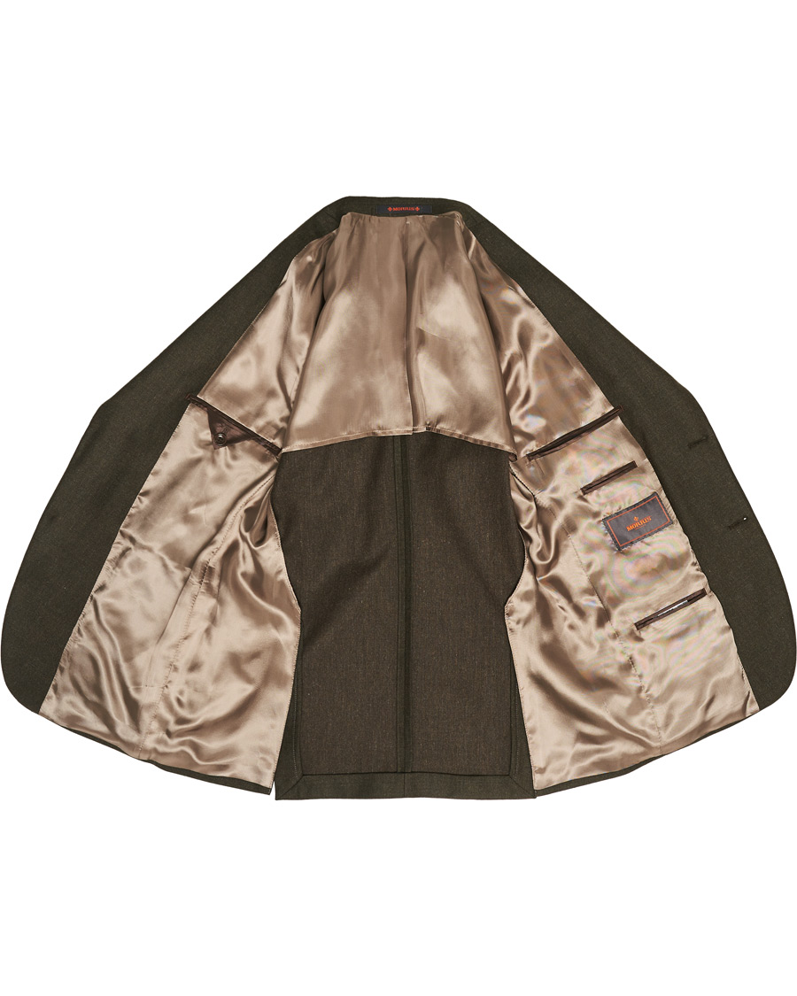 Herr | Kavajer | Morris | Archie Flannel Suit Blazer Brown
