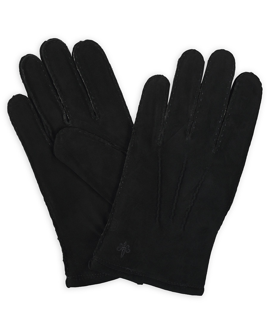 Herr | Morris Suede Gloves Black | Morris | Suede Gloves Black