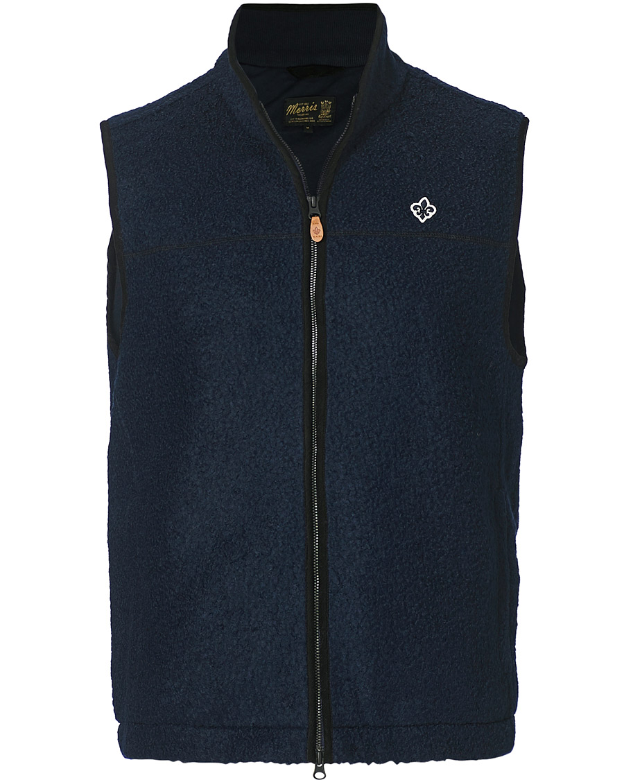 Herr | Västar | Morris | Whitfield Pile Vest Navy