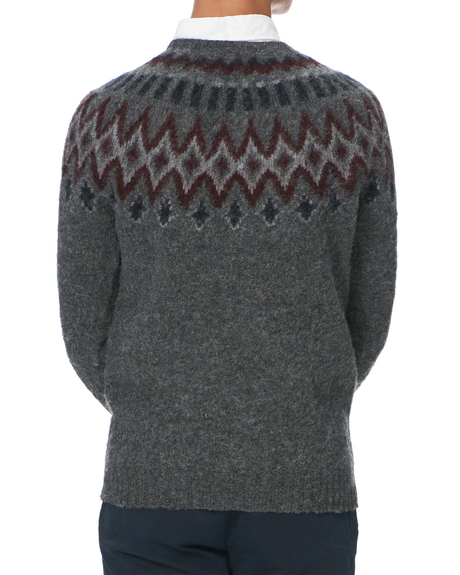 Herr | Tröjor | Howlin' | Brushed Wool Fair Isle Crew Sweater Oxford