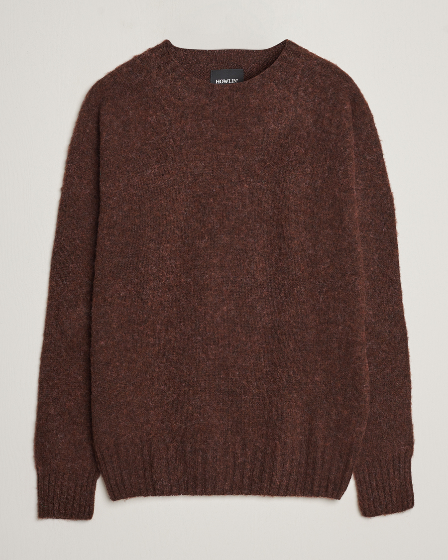 Herr | Tröjor | Howlin' | Brushed Wool Sweater Brownish