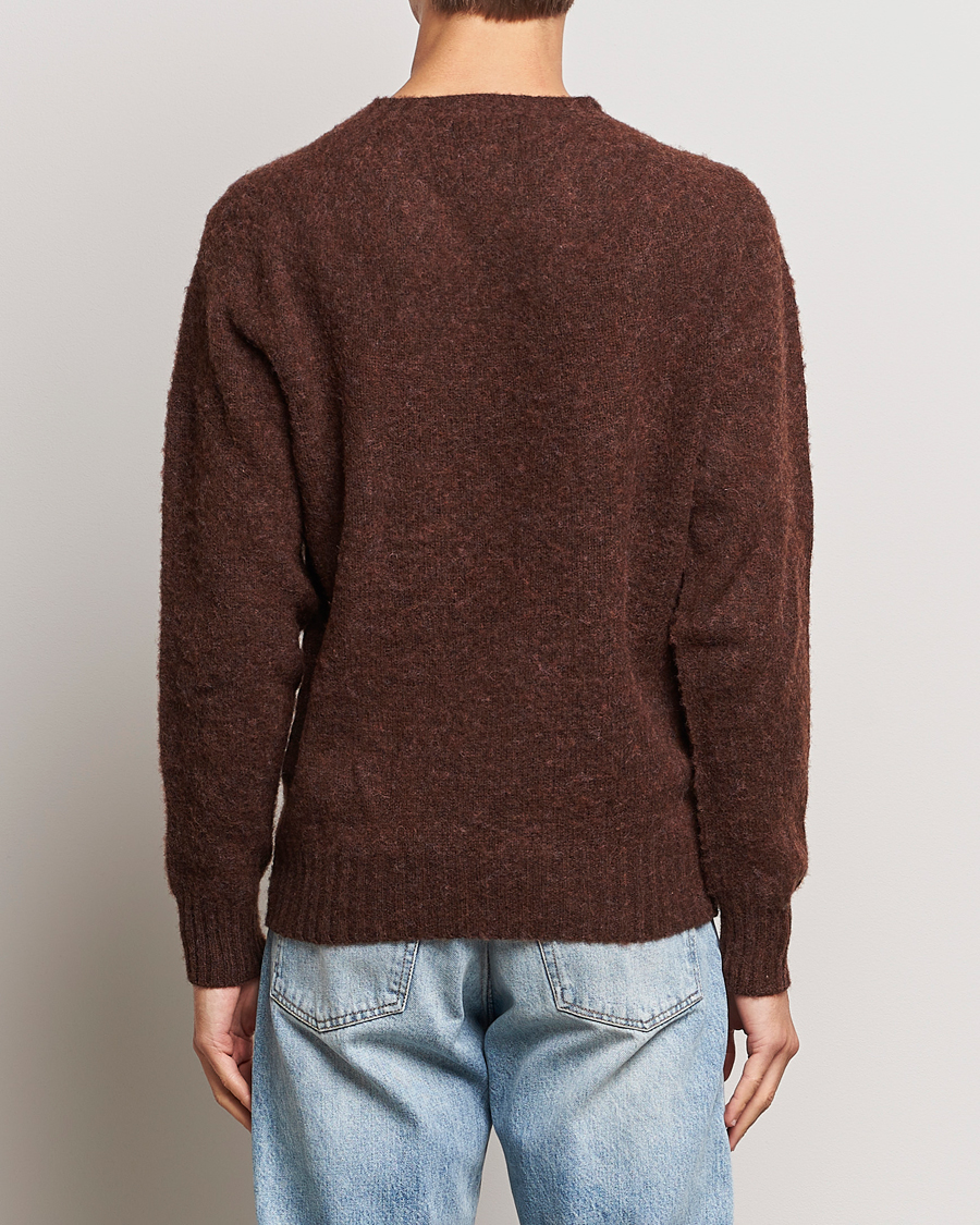 Herr | Tröjor | Howlin' | Brushed Wool Sweater Brownish