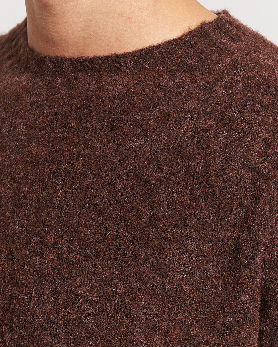 Herr | Tröjor | Howlin' | Brushed Wool Sweater Brownish