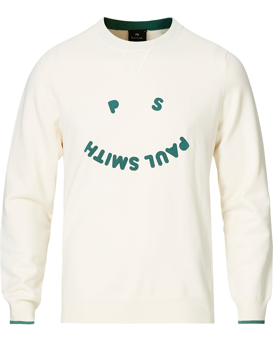 Herr | Tröjor | PS Paul Smith | Cotton Wool Pullover Offwhite
