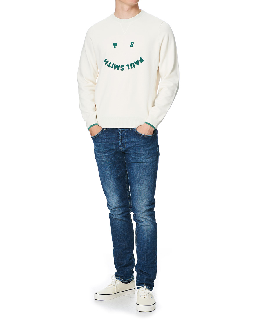 Herr | Tröjor | PS Paul Smith | Cotton Wool Pullover Offwhite