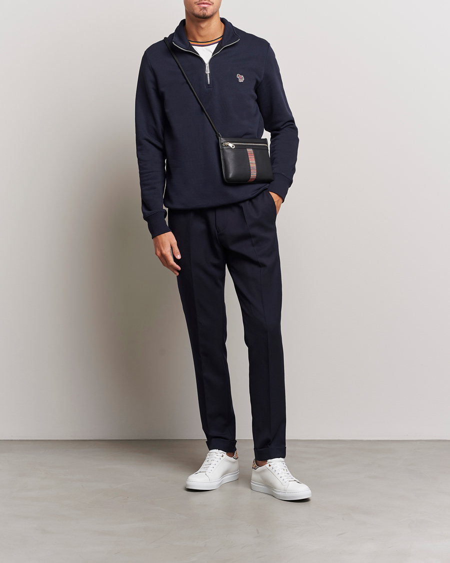 Herr | Byxor | Paul Smith | Drawstring Elastic Wool Pant Navy