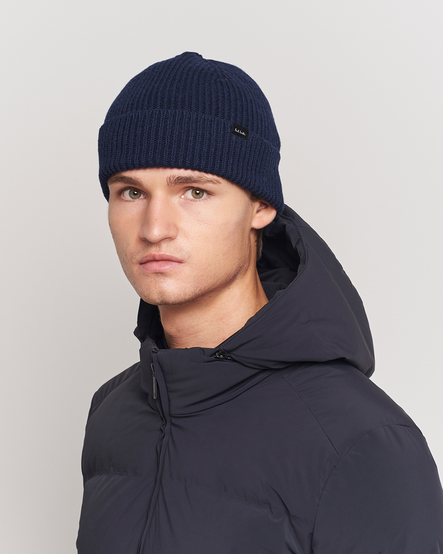 Herr | Paul Smith Cashmere Beanie Blue | Paul Smith | Cashmere Beanie Blue