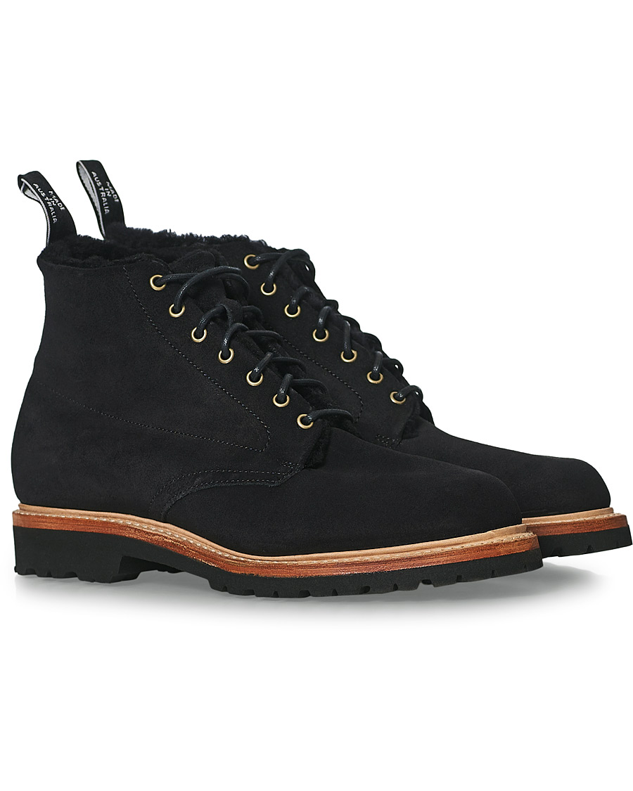 Herr | R.M.Williams Urban Rickaby Shearling Boot Nero Suede | R.M.Williams | Urban Rickaby Shearling Boot Nero Suede