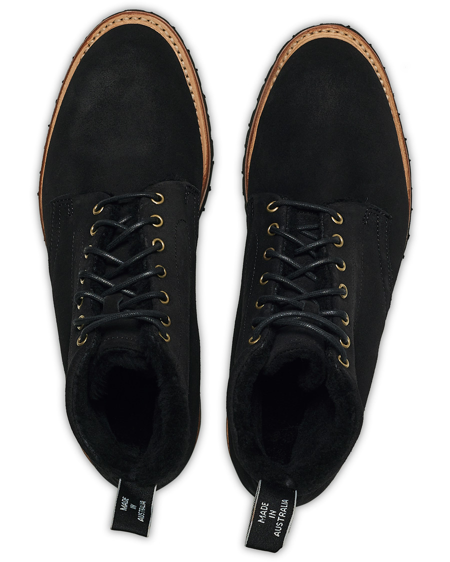 Herr | R.M.Williams Urban Rickaby Shearling Boot Nero Suede | R.M.Williams | Urban Rickaby Shearling Boot Nero Suede