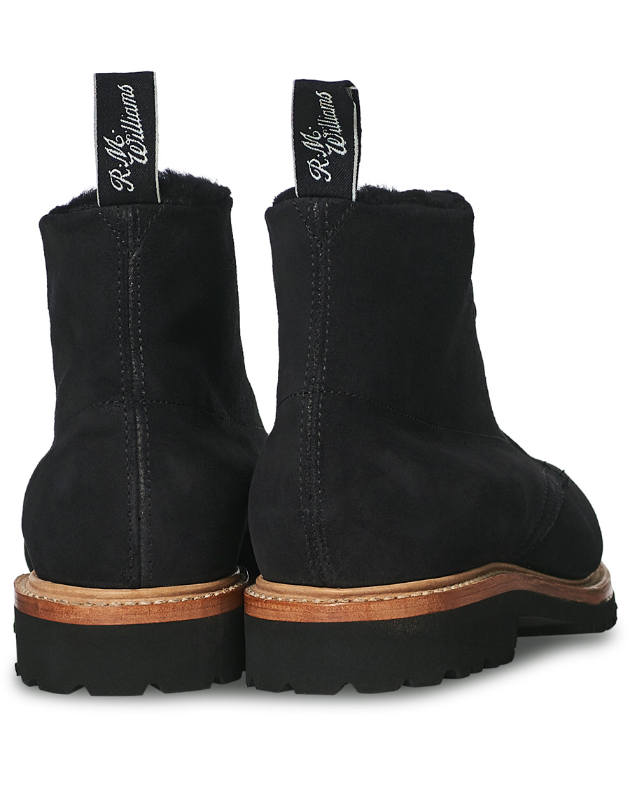 Herr | R.M.Williams Urban Rickaby Shearling Boot Nero Suede | R.M.Williams | Urban Rickaby Shearling Boot Nero Suede