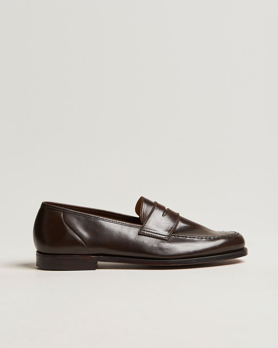 Herr | Crockett & Jones Harvard Unlined Loafer Dark Brown Cordovan | Crockett & Jones | Harvard Unlined Loafer Dark Brown Cordovan