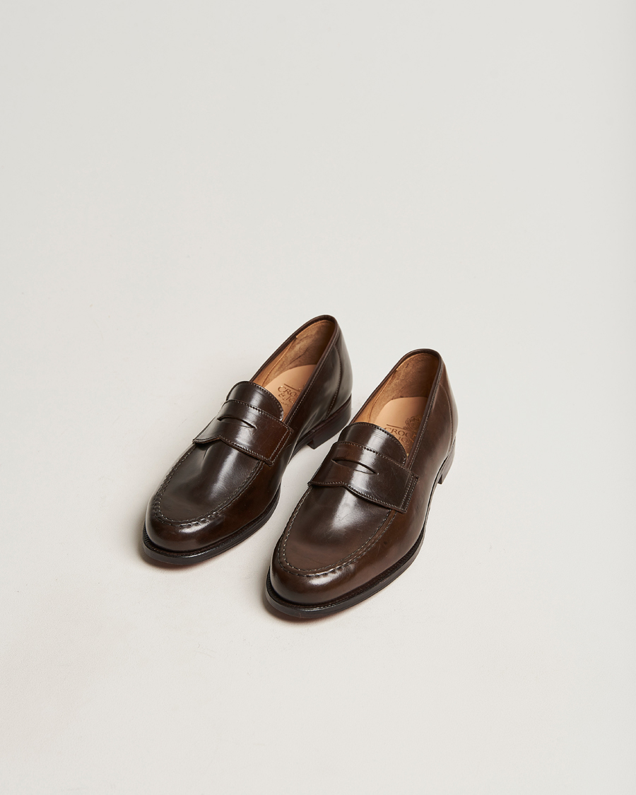 Herr | Crockett & Jones Harvard Unlined Loafer Dark Brown Cordovan | Crockett & Jones | Harvard Unlined Loafer Dark Brown Cordovan
