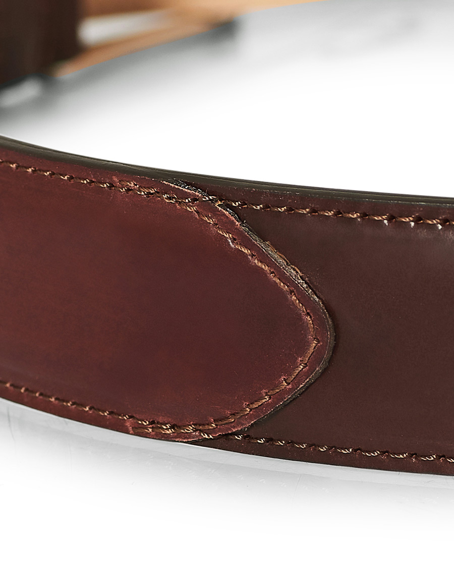 Herr | Crockett & Jones Belt 3.2 cm Burgundy Cordovan | Crockett & Jones | Belt 3.2 cm Burgundy Cordovan