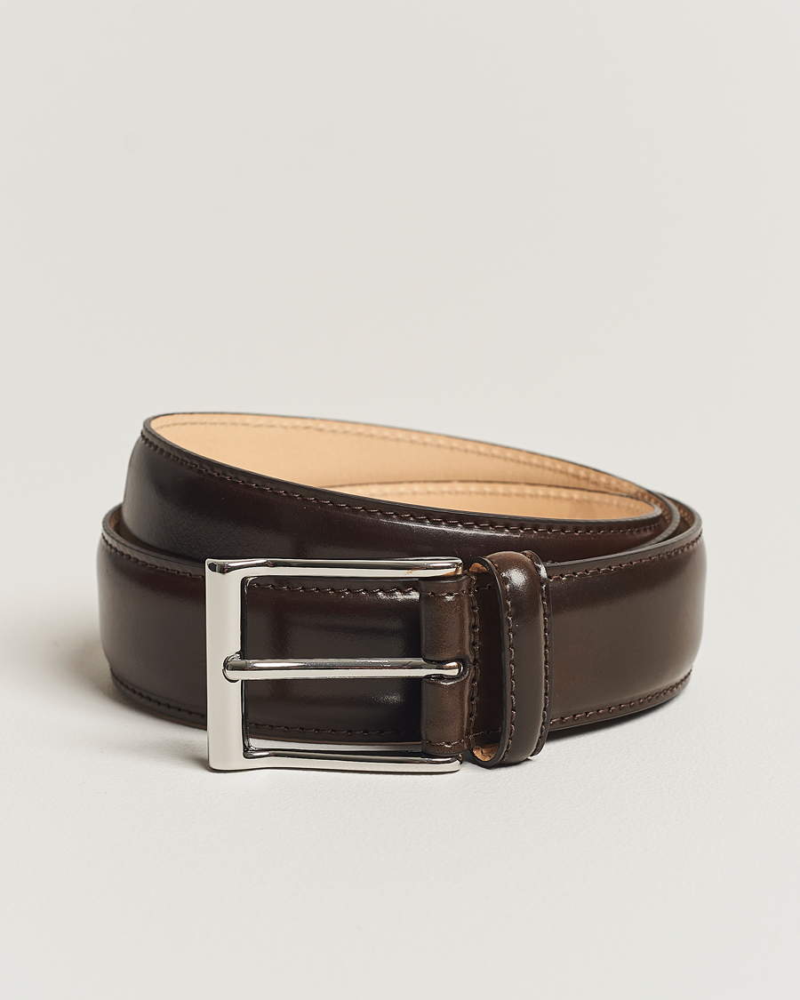 Herr | Bälten | Crockett & Jones | Belt 3.2 cm Dark Brown Cordovan