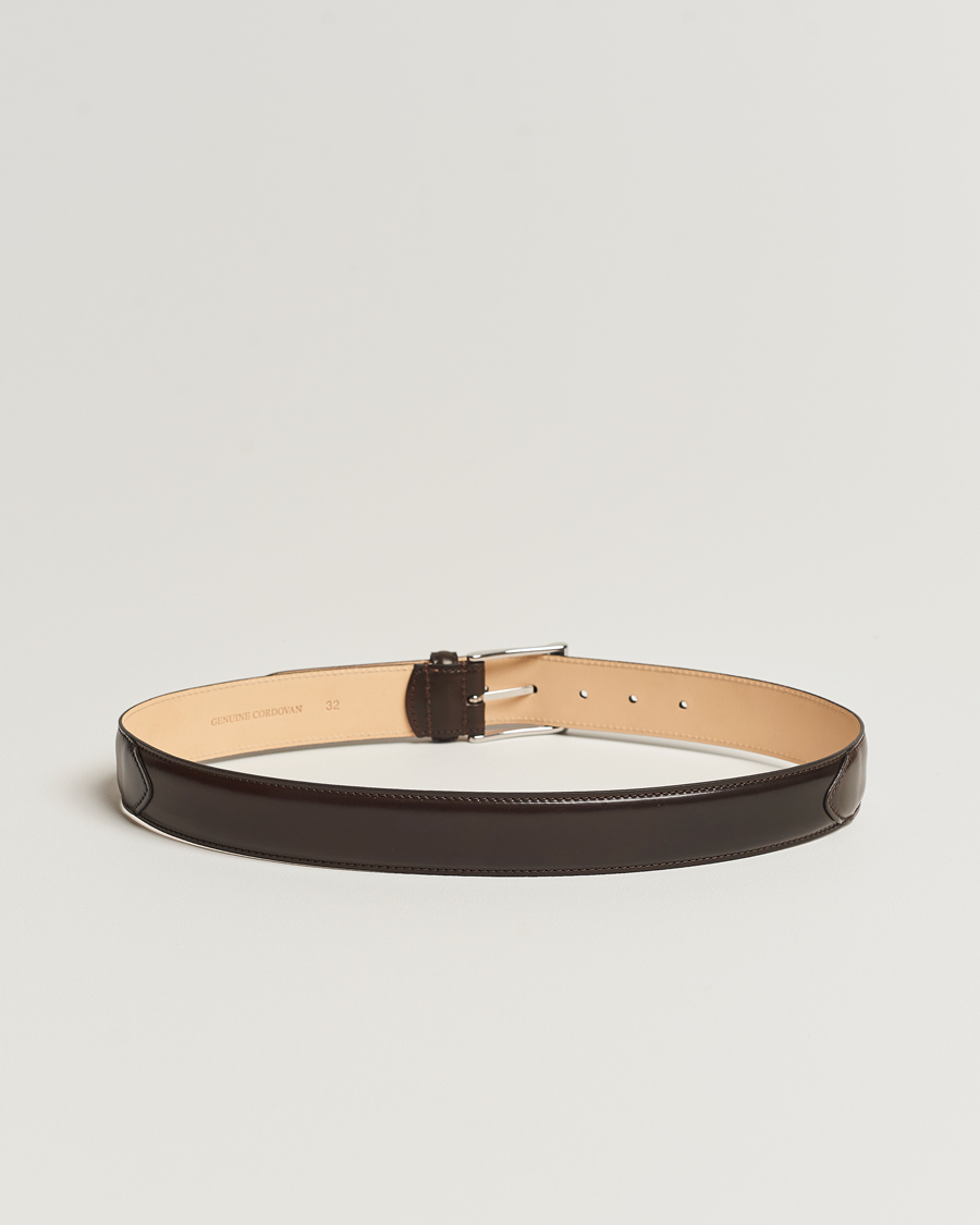 Herr | Accessoarer | Crockett & Jones | Belt 3.2 cm Dark Brown Cordovan