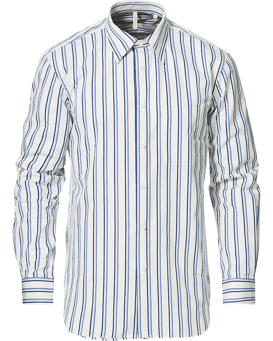 Herr | Skjortor | Sunflower | Adrian Striped Shirt White/Blue