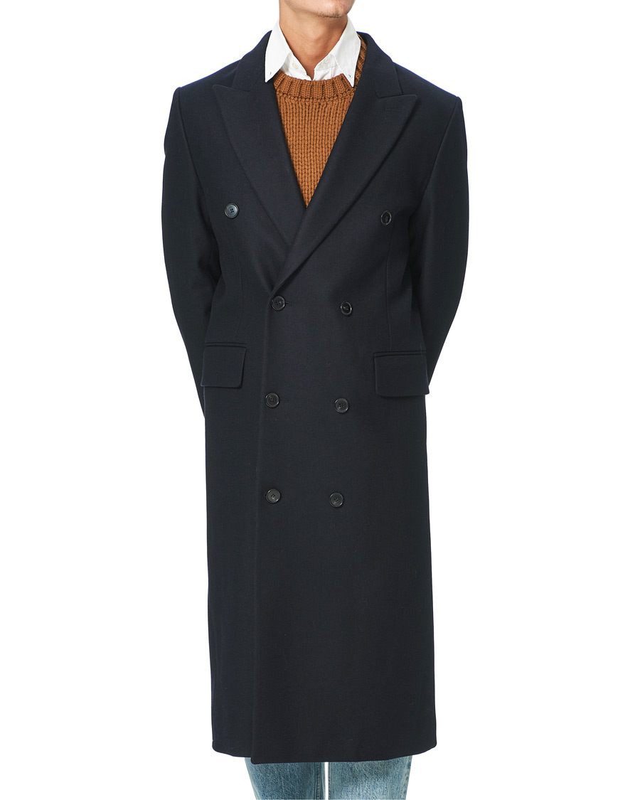 Herr | Jackor | Sunflower | Long Coat Navy