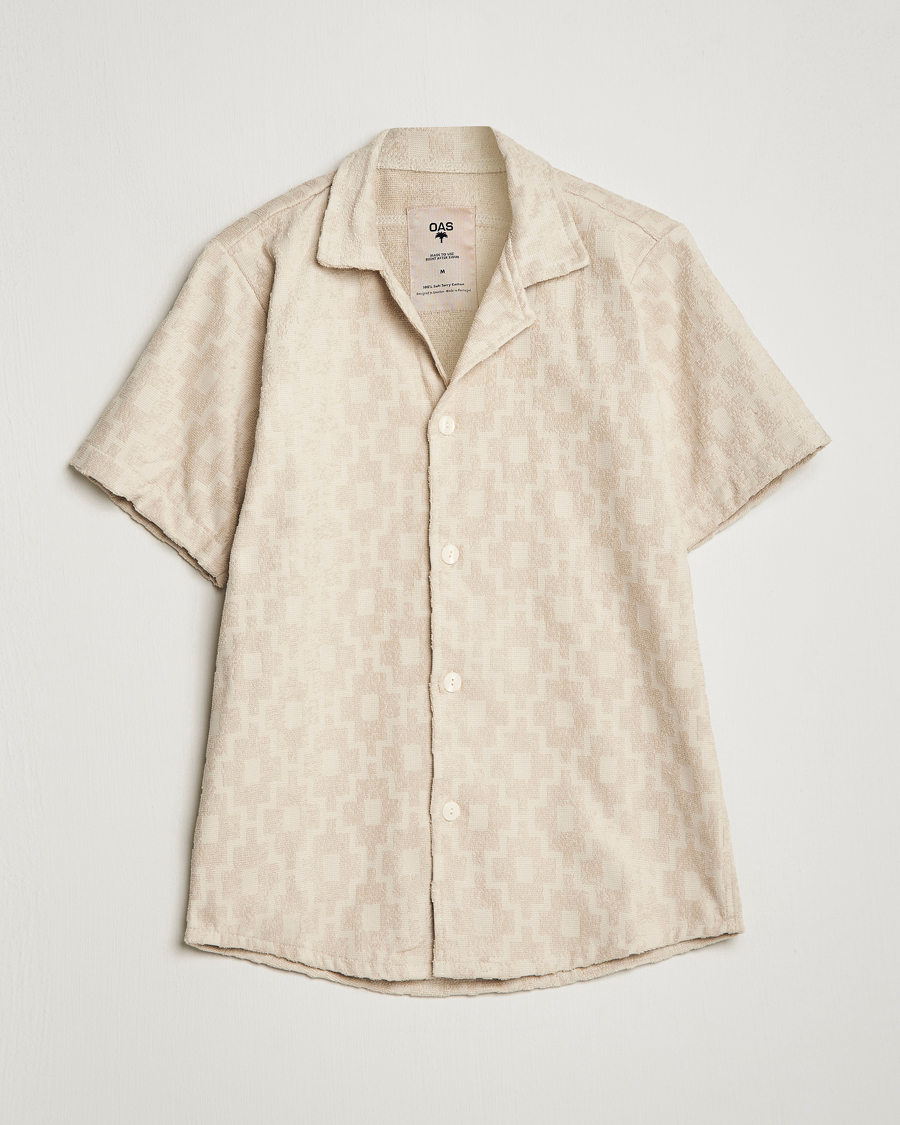 Herr | Skjortor | OAS | Machu Terry Short Sleeve Shirt Beige