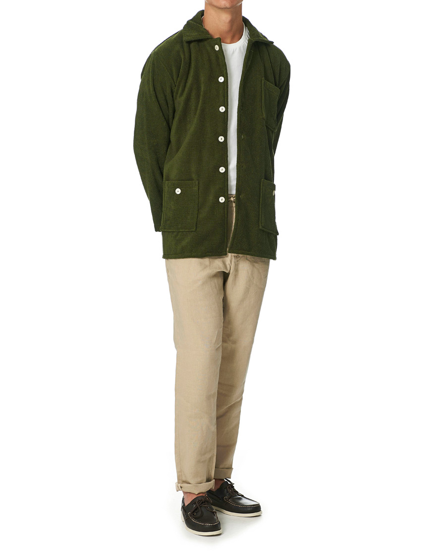 Herr | Skjortor | OAS | Beach Dandy Terry Overshirt Army