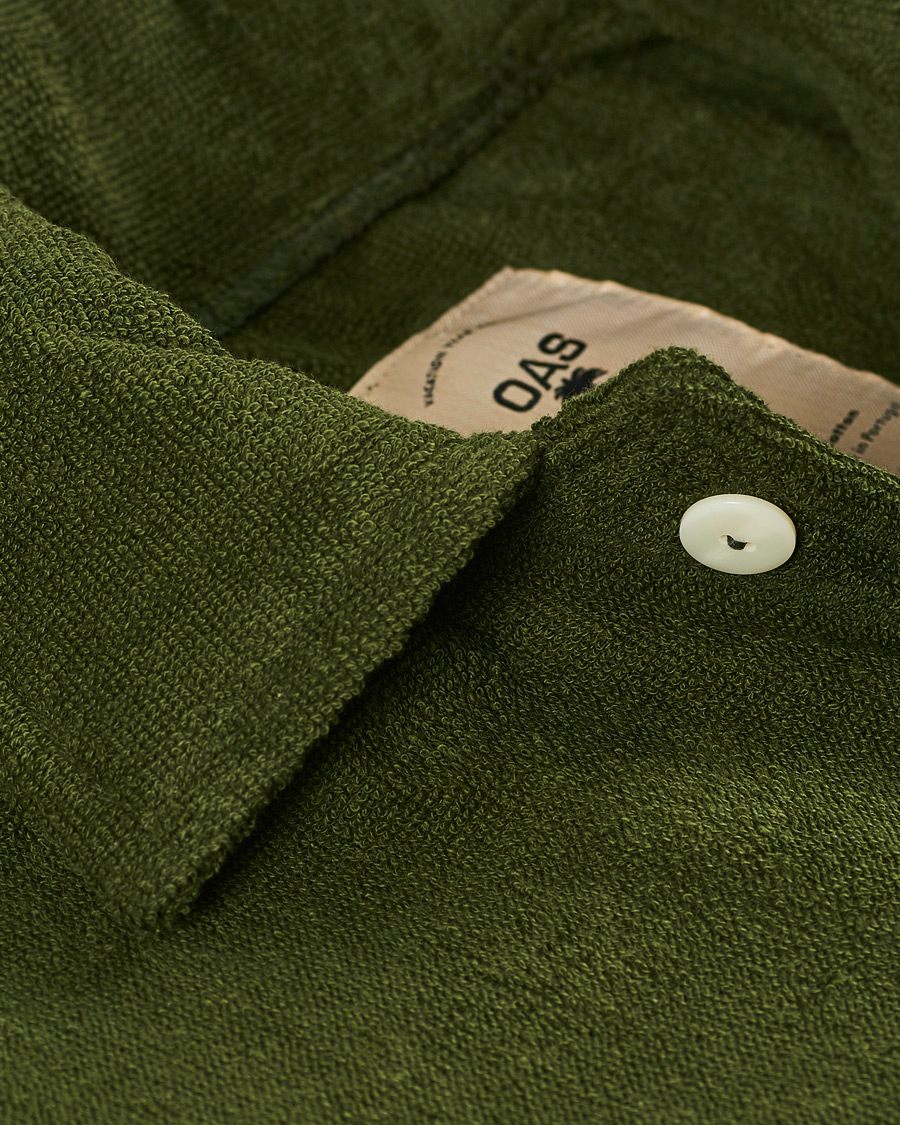 Herr | Skjortor | OAS | Beach Dandy Terry Overshirt Army