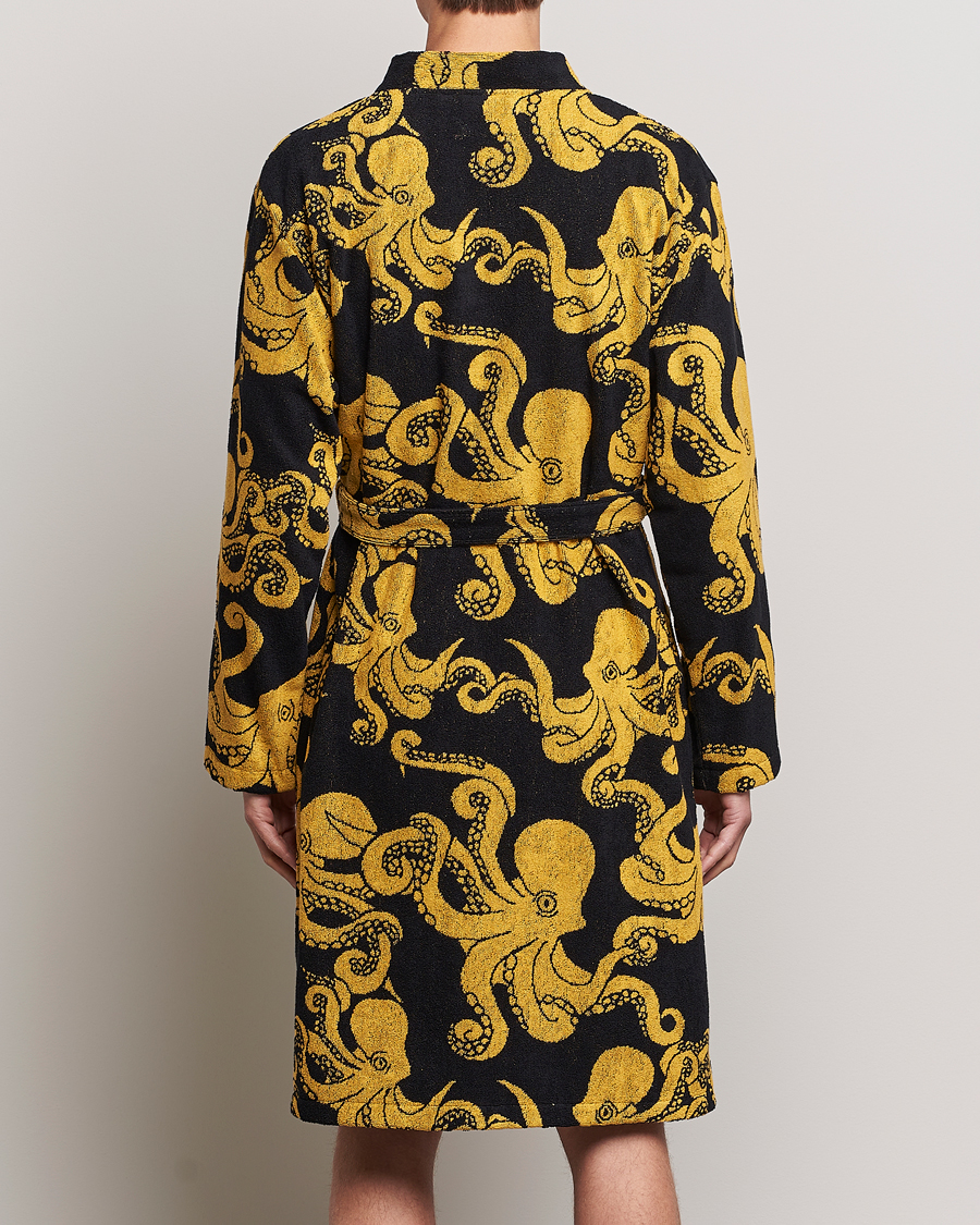 Herr | Pyjamas & Morgonrockar | OAS | Terry Robe Black Octo