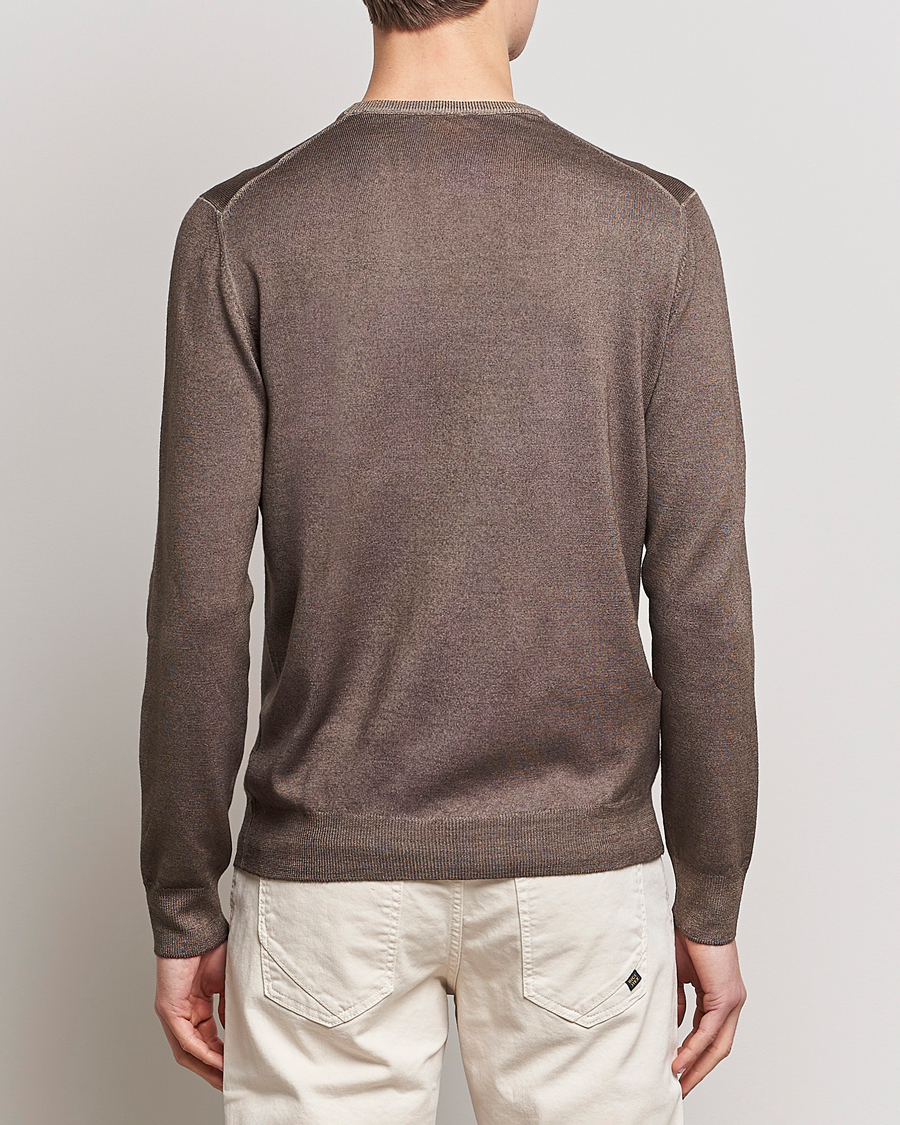 Herr | Tröjor | Gran Sasso | Vintage Merino Fashion Fit Crew Neck Pullover Beige