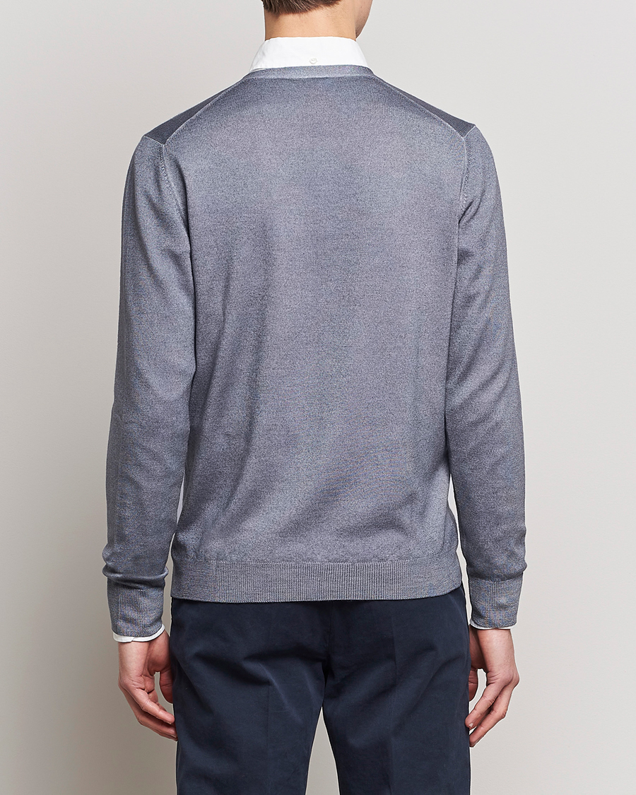 Herr | Tröjor | Gran Sasso | Vintage Merino Fashion Fit Cardigan Light Grey