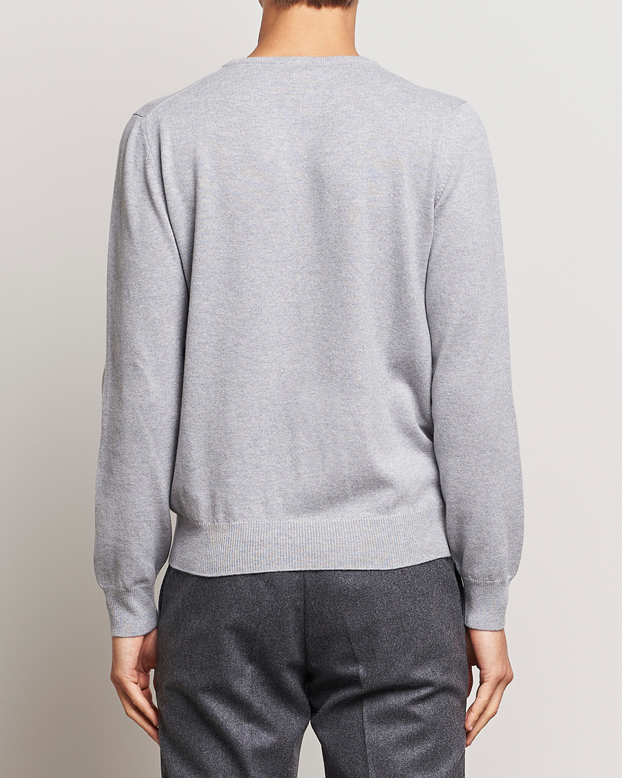 Herr | Tröjor | Gran Sasso | Wool/Cashmere Crew Neck Light Grey